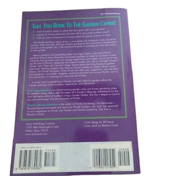 Florida Gardener's Book of Lists- by Lois T. Chaplin - Picture 3 of 7